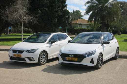 סיאט איביזה מול יונדאי i20 סיאט איביזה מול יונדאי i20